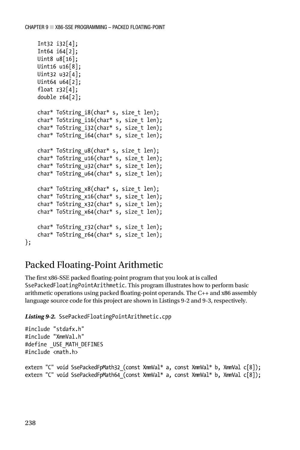 Packed Floating-Point Arithmetic