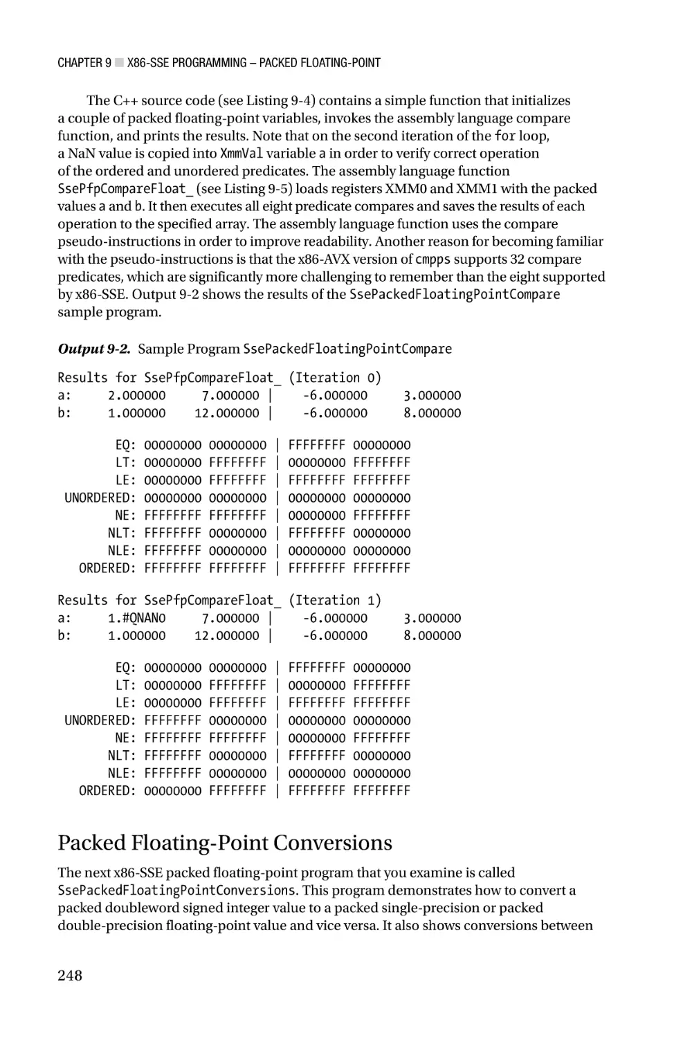 Packed Floating-Point Conversions