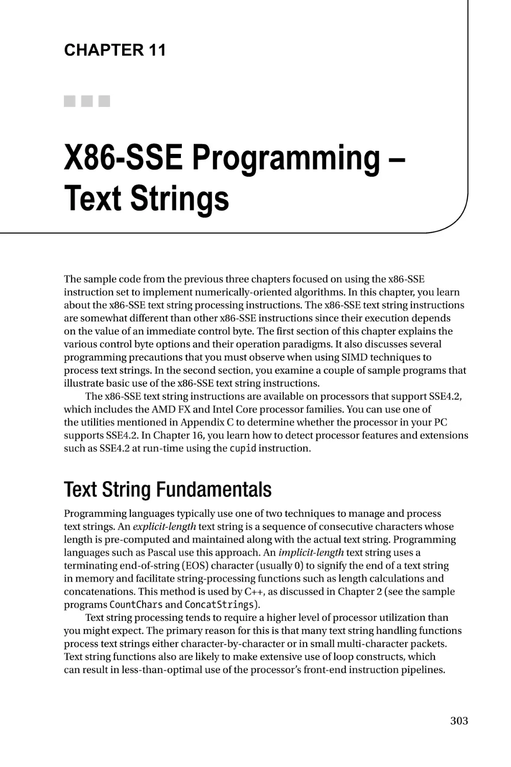 Chapter 11
Text String Fundamentals