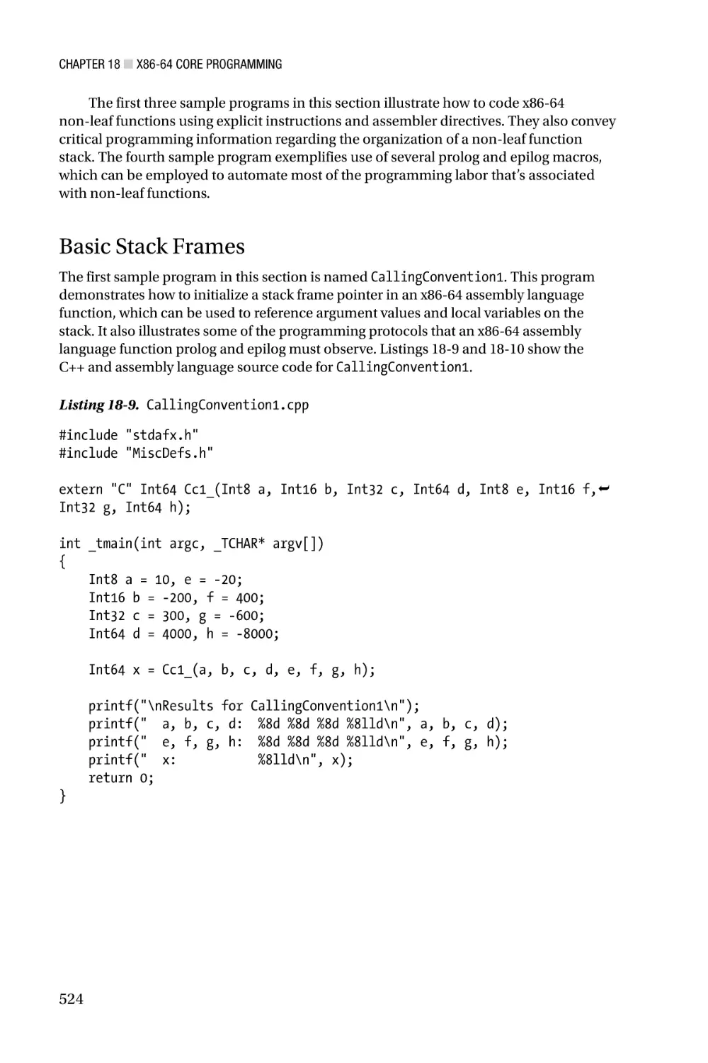 Basic Stack Frames