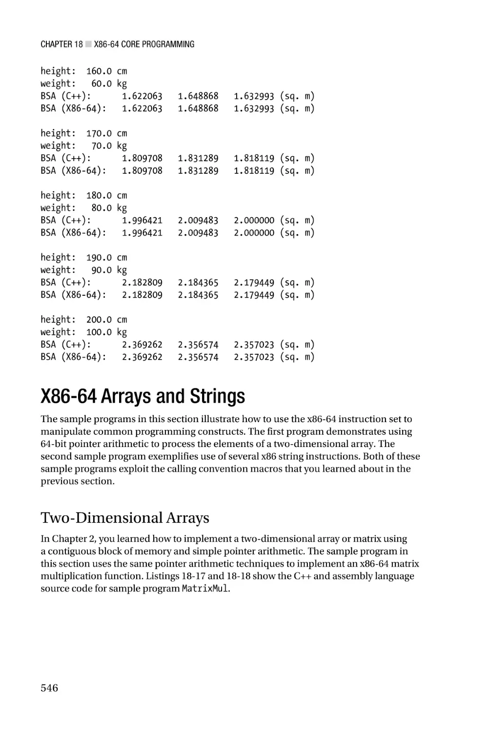 X86-64 Arrays and Strings
Two-Dimensional Arrays