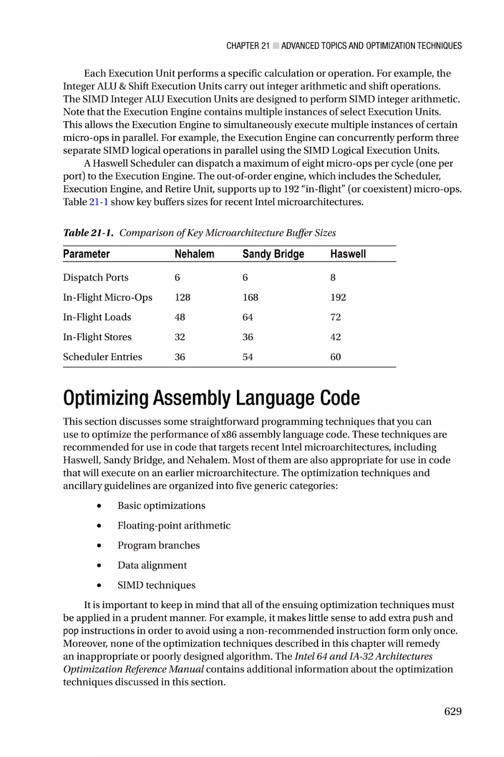 Optimizing Assembly Language Code