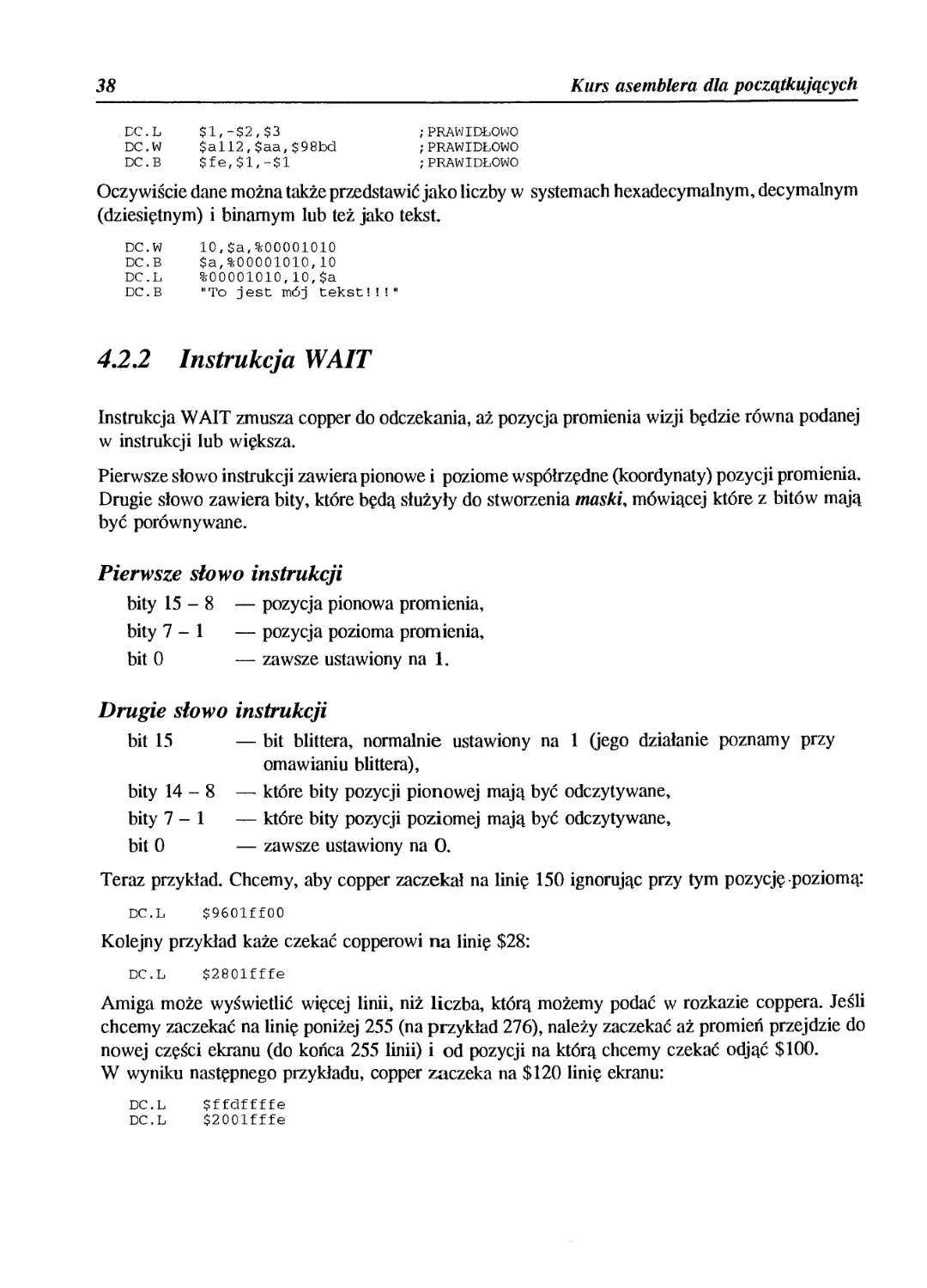 4.2.2 Instrukcja WAIT