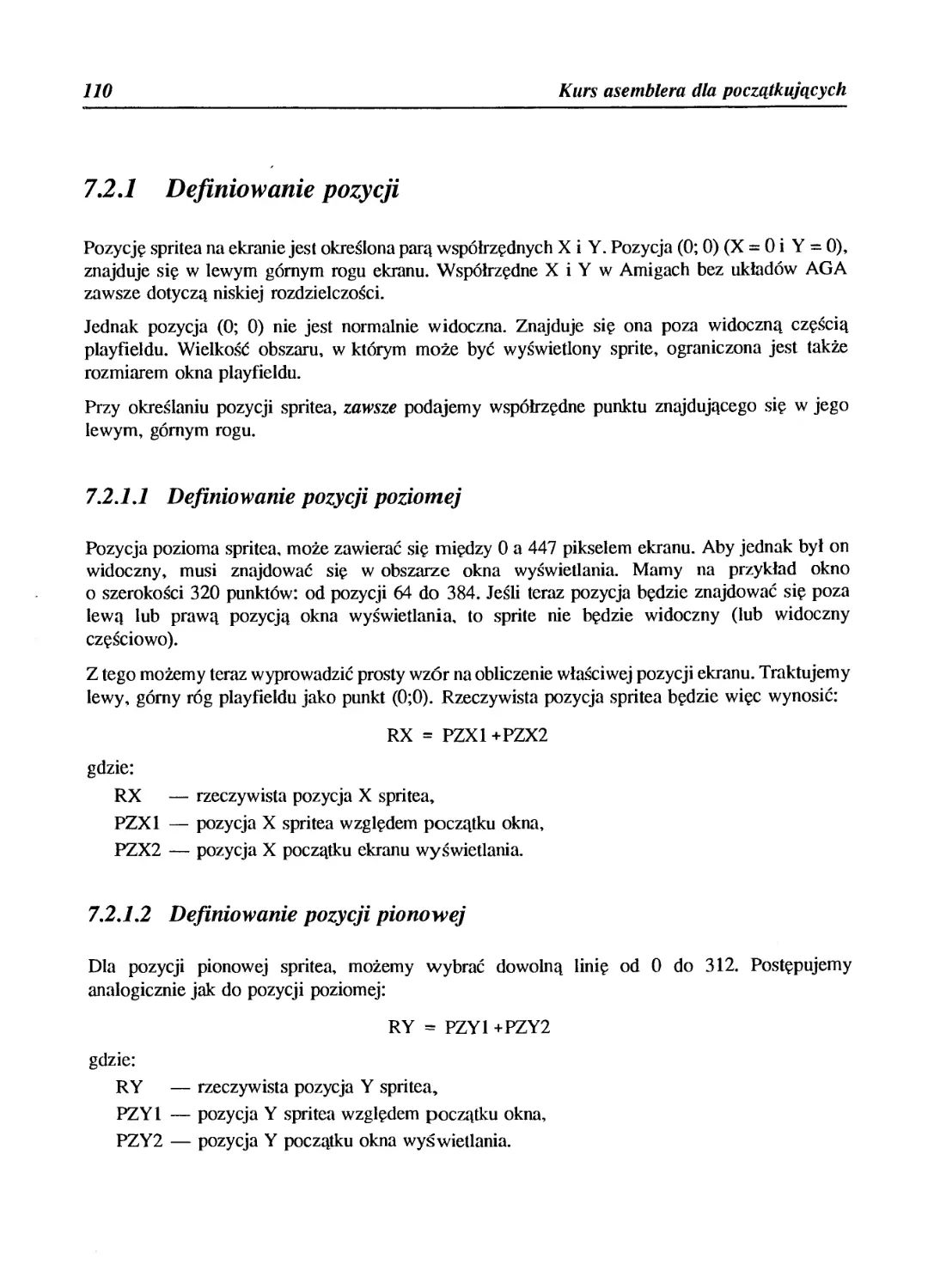 7.2.1.2 Definiowanie pozycji pionowej