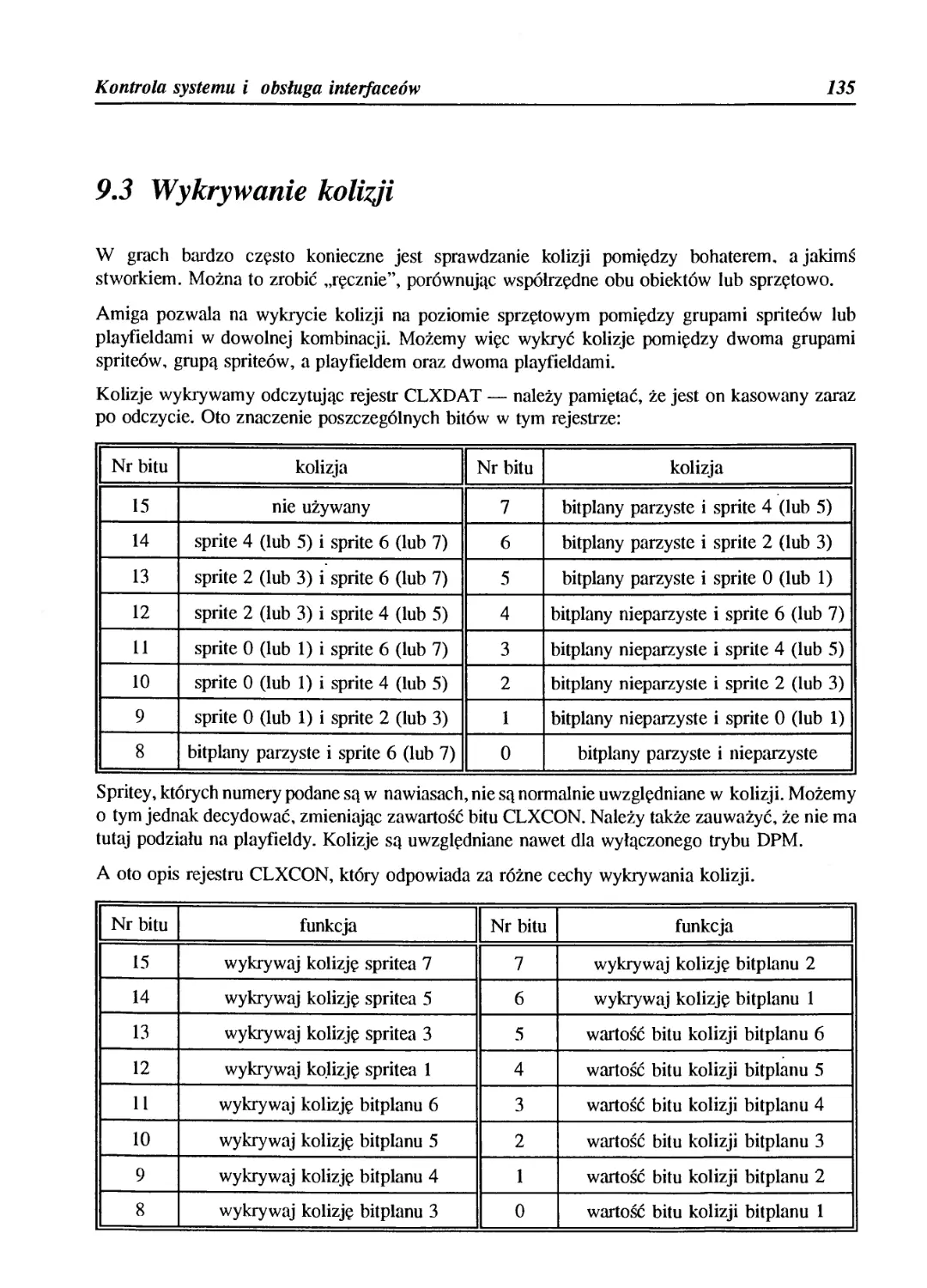 9.3 Wykrywanie kolizji