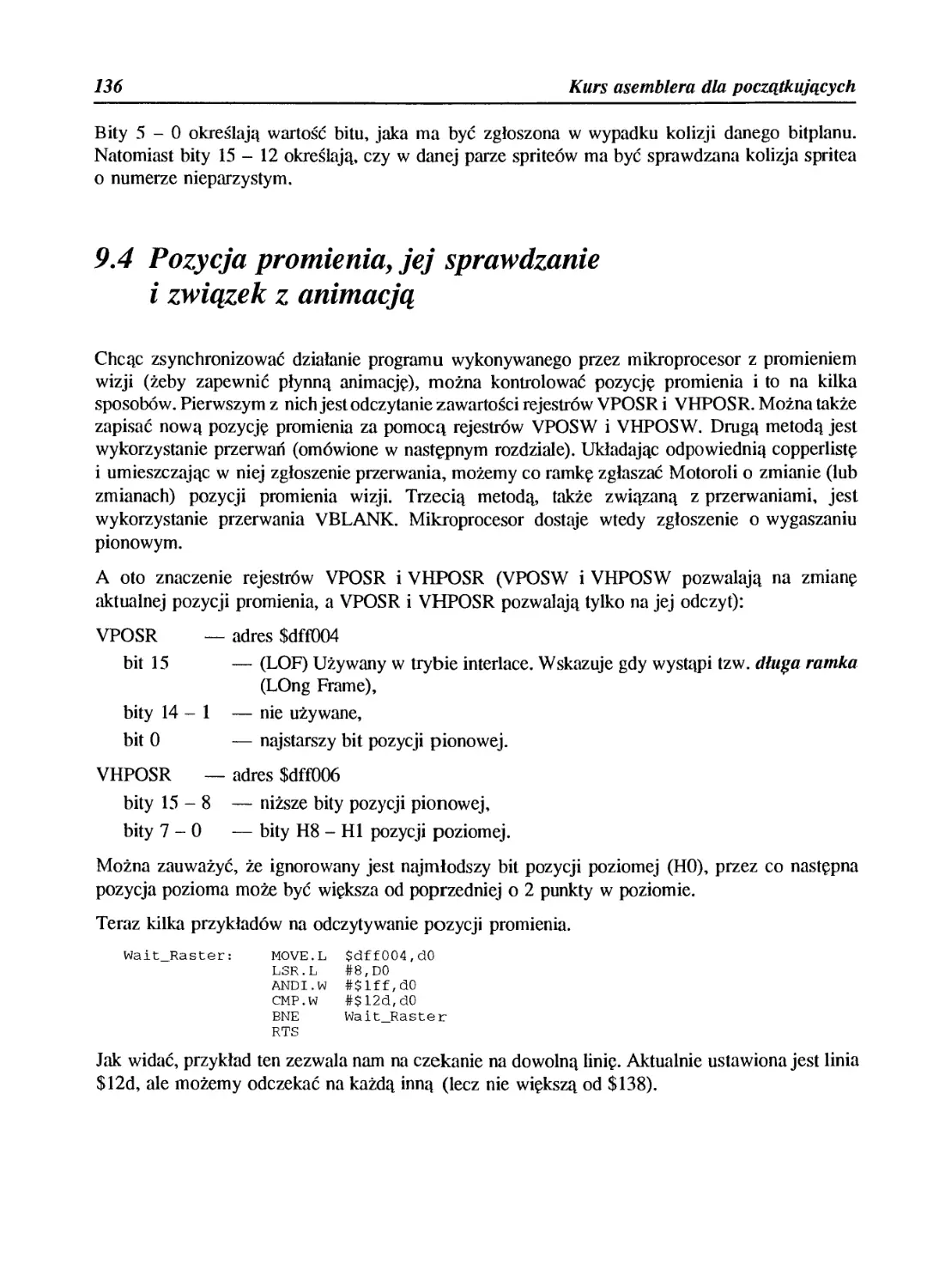 9.4 Pozycja promienia, jej sprawdzanie i związek z animacją