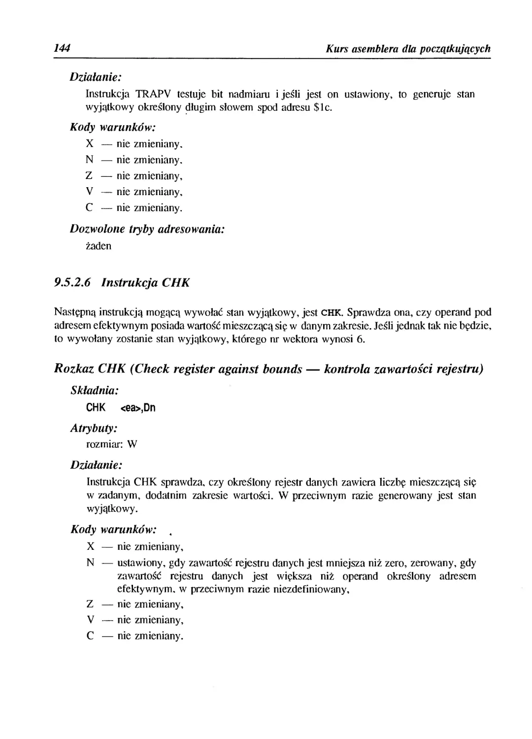 9.5.2.6 Instrukcja CHK