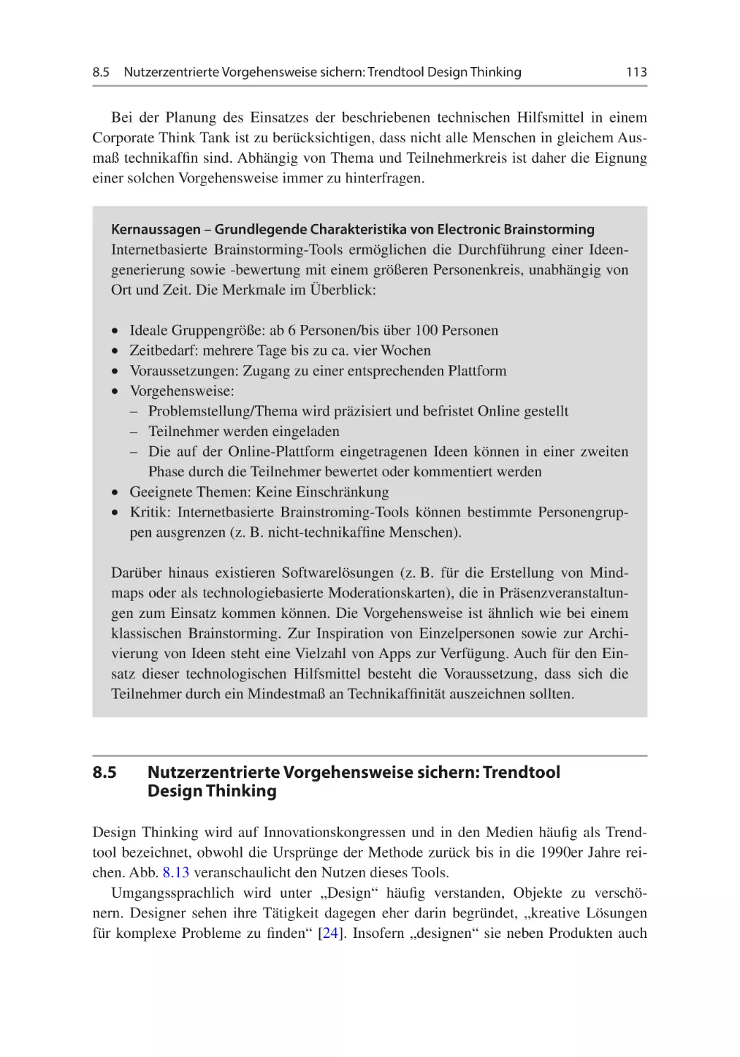 8.5	Nutzerzentrierte Vorgehensweise sichern