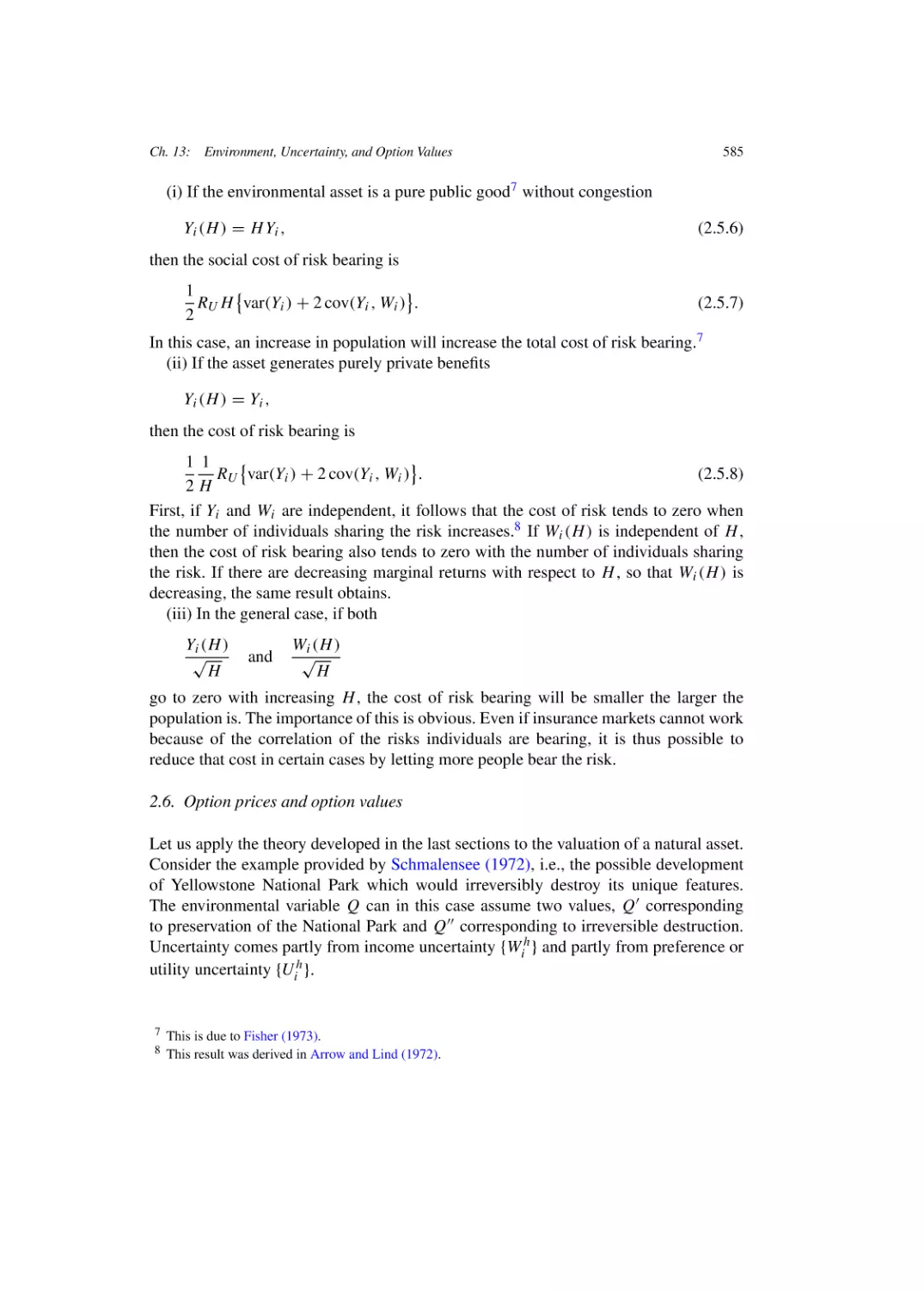 Option prices and option values