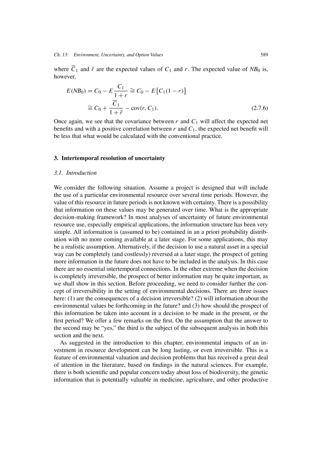 Intertemporal resolution of uncertainty
Introduction