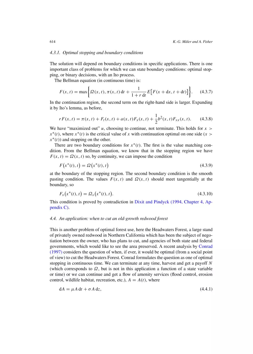 Optimal stopping and boundary conditions
An application