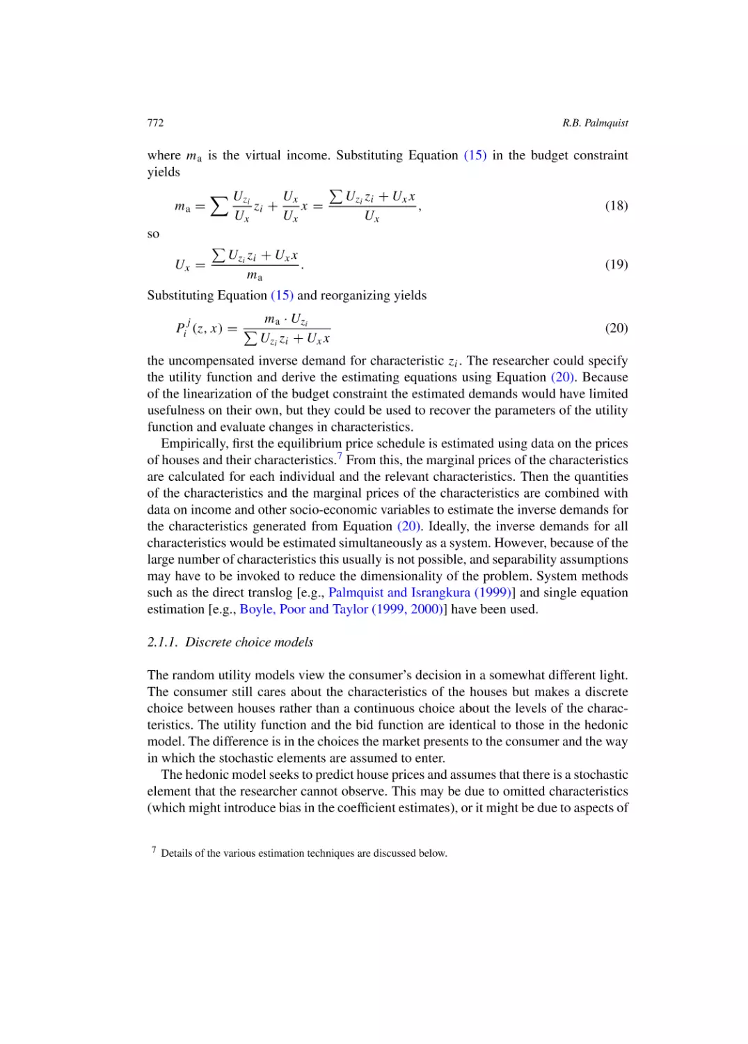 Discrete choice models