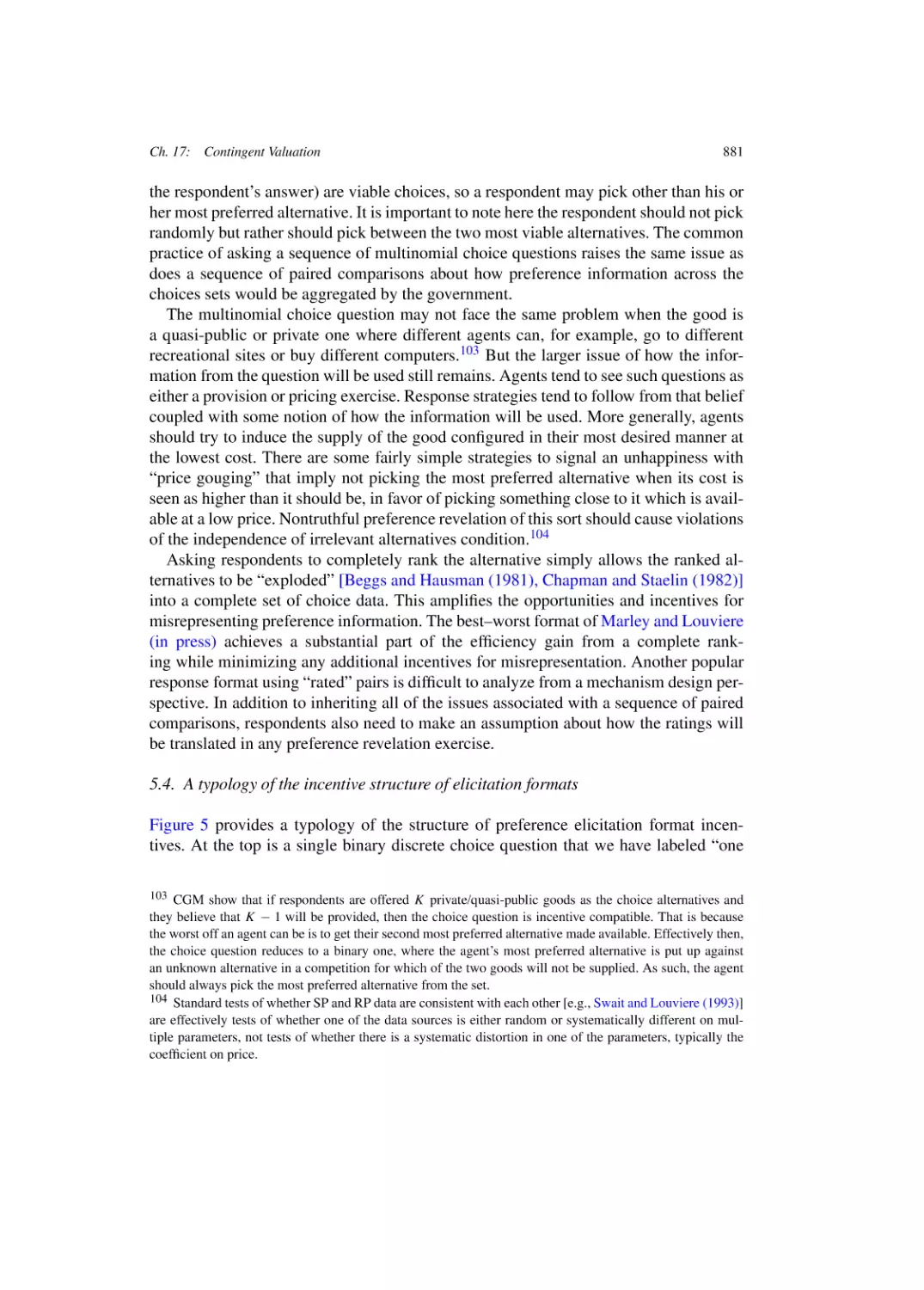 A typology of the incentive structure of elicitation formats