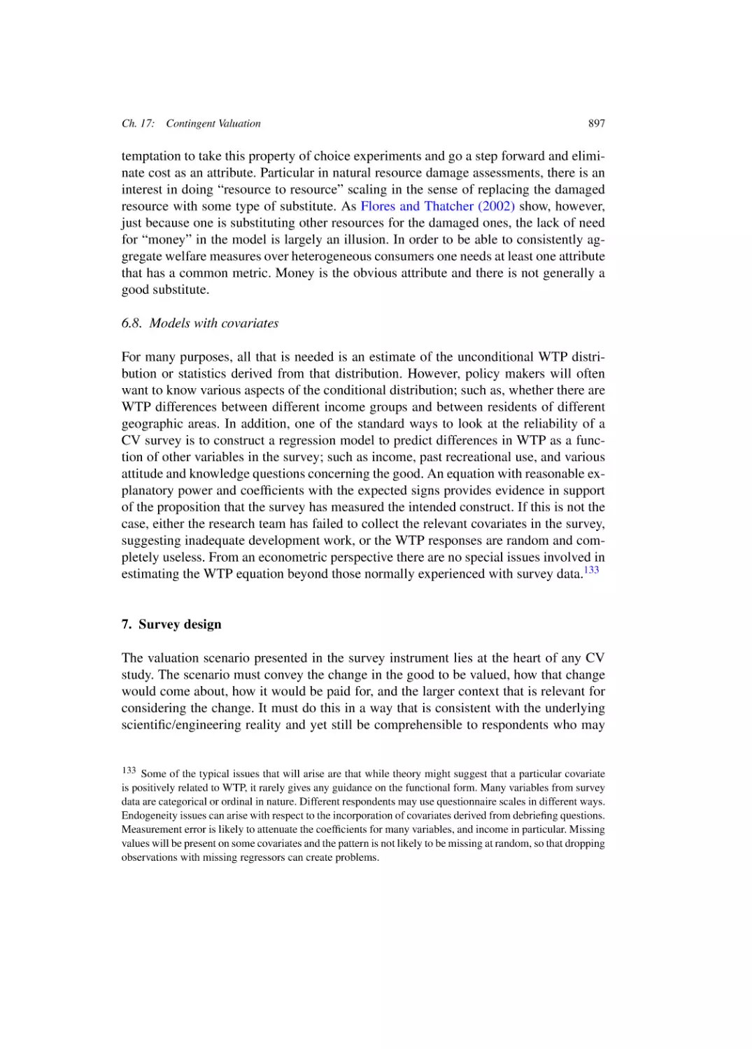 Models with covariates
Survey design