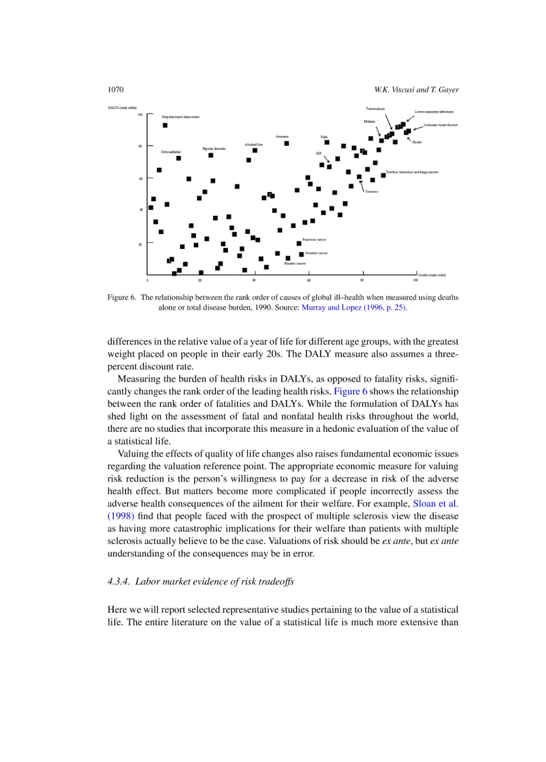 Labor market evidence of risk tradeoffs