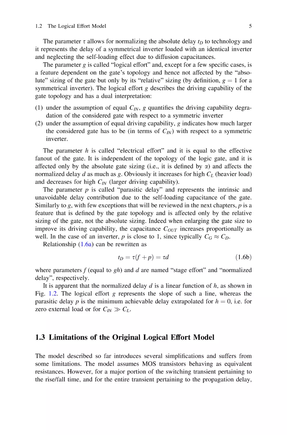 1.3Limitations of the Original Logical Effort Model