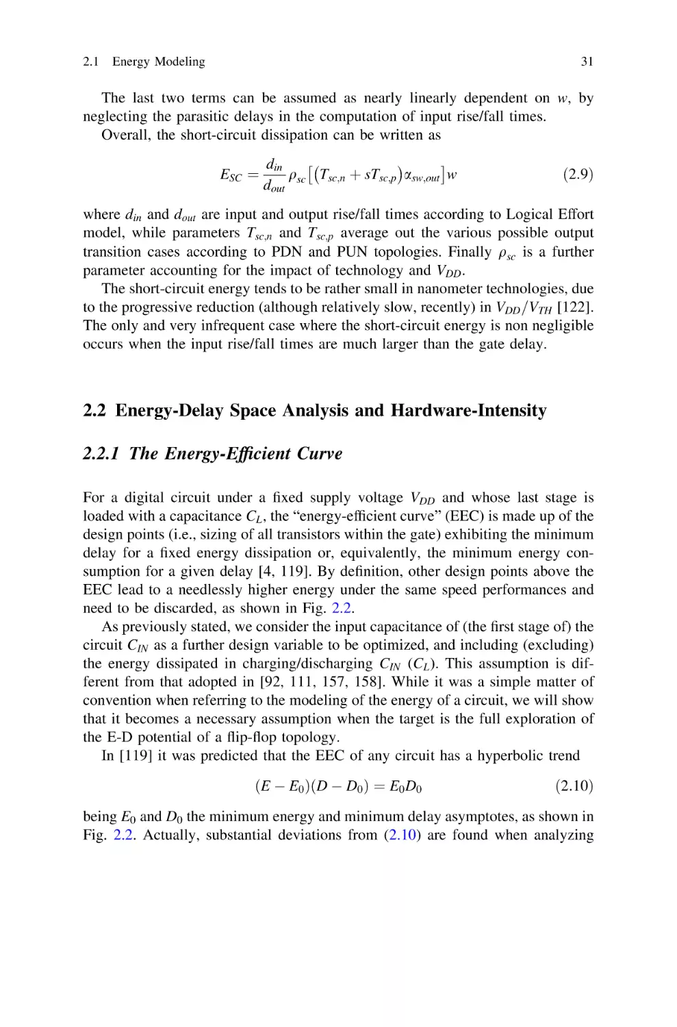 2.2Energy-Delay Space Analysis and Hardware-Intensity
2.2.1 The Energy-Efficient Curve