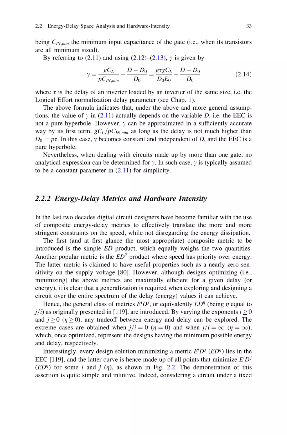 2.2.2 Energy-Delay Metrics and Hardware Intensity