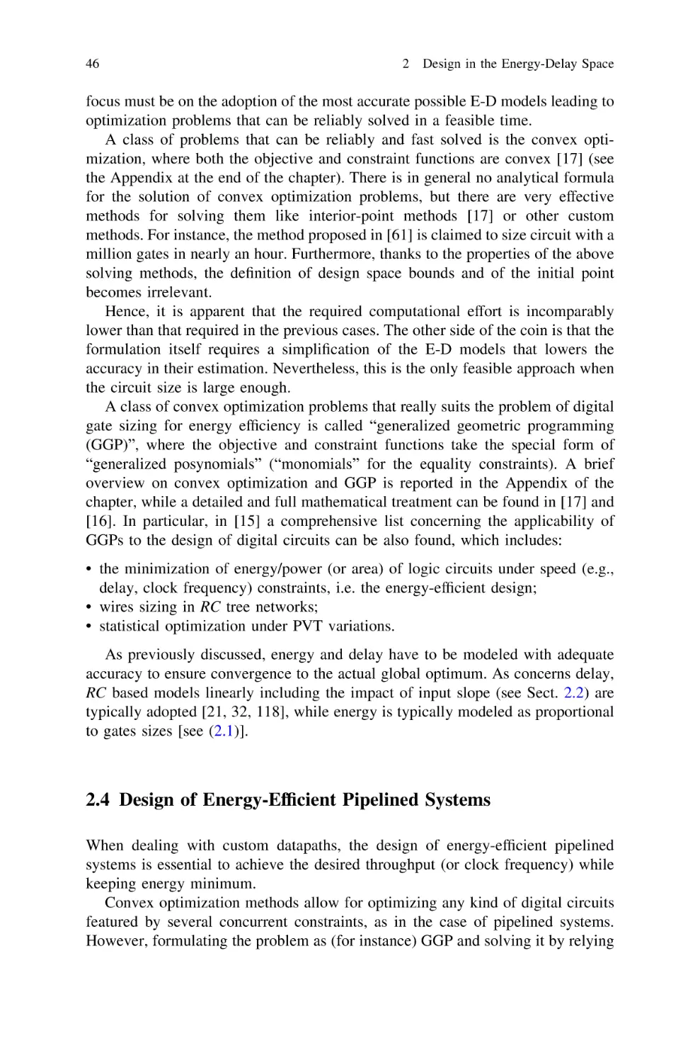 2.4Design of Energy-Efficient Pipelined Systems