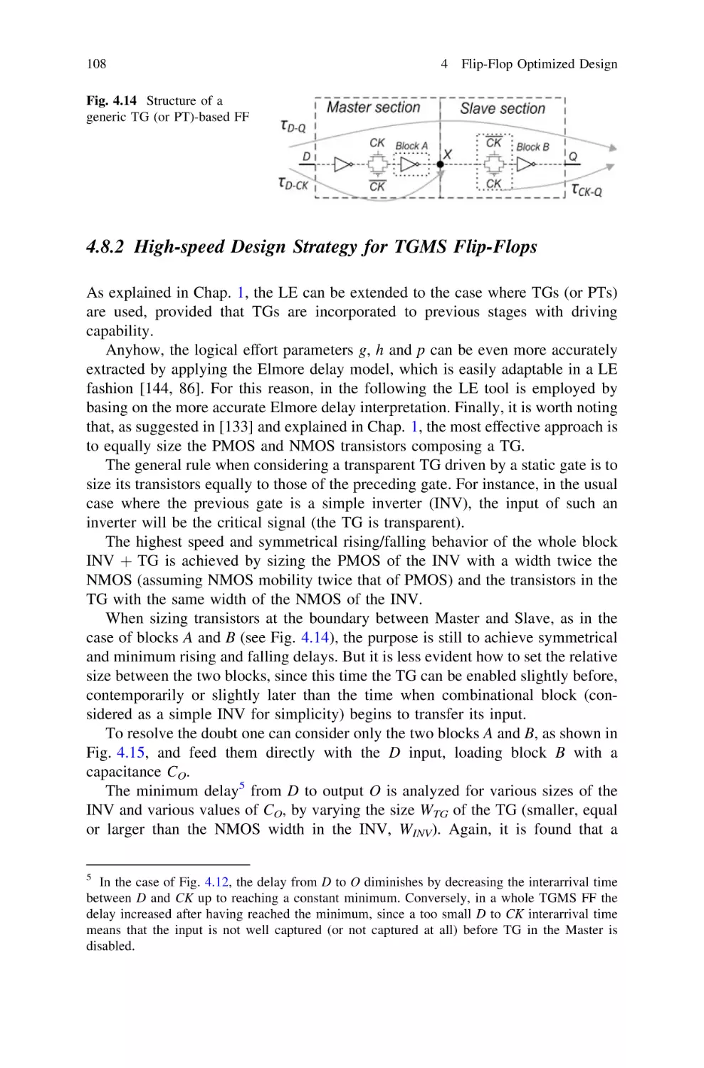 4.8.2 High-speed Design Strategy for TGMS Flip-Flops