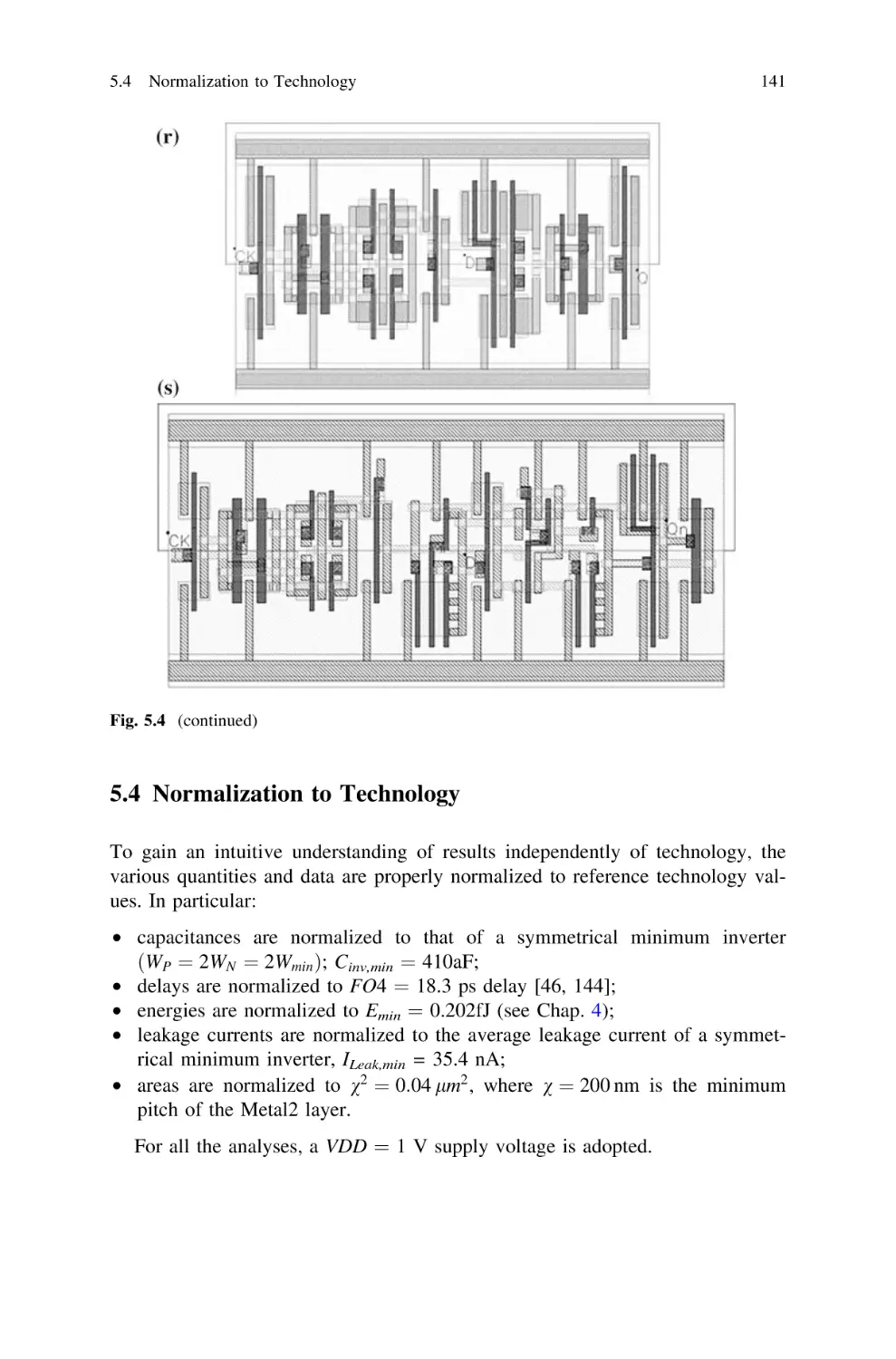 5.4…Normalization to Technology