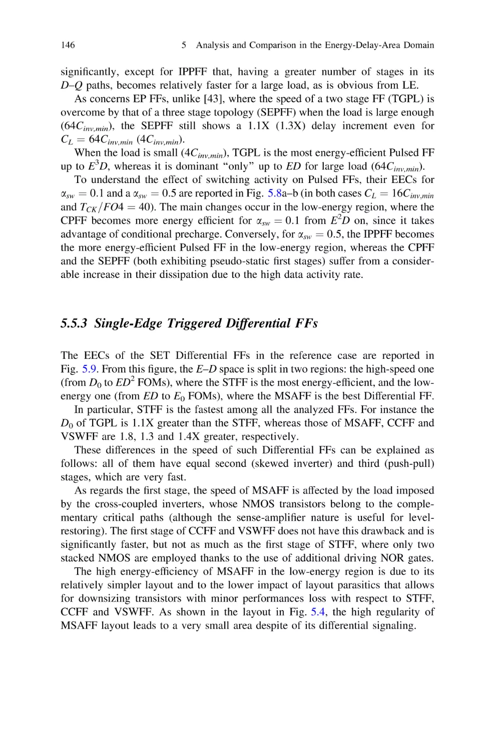 5.5.3 Single-Edge Triggered Differential FFs