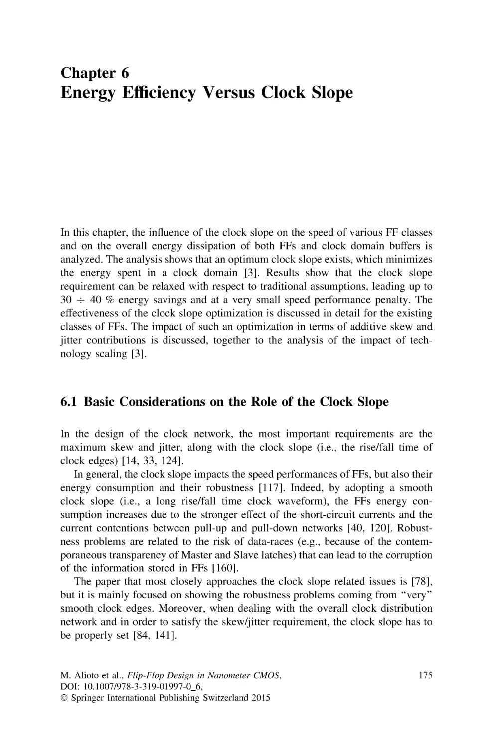 6 Energy Efficiency Versus Clock Slope
6.1…Basic Considerations on the Role of the Clock Slope