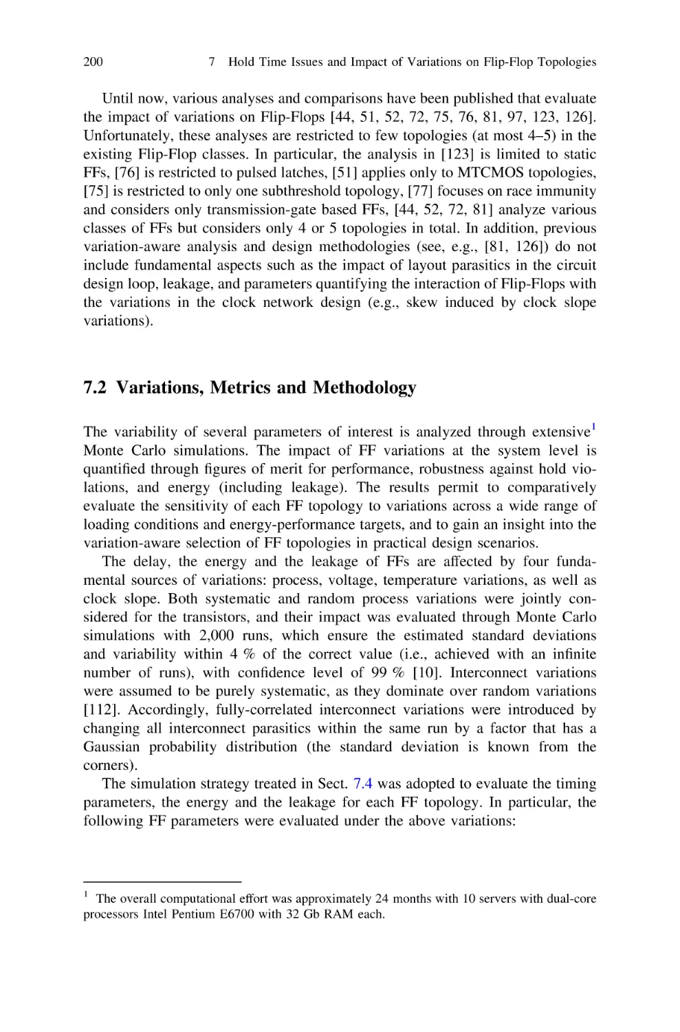 7.2…Variations, Metrics and Methodology