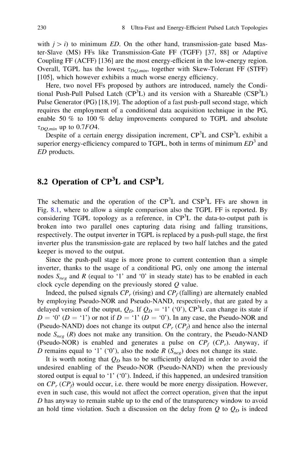 8.2…Operation of CP3L and CSP3L