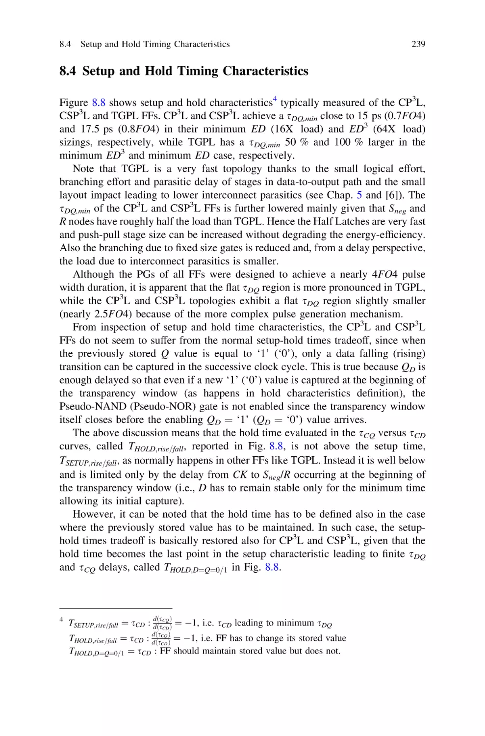 8.4…Setup and Hold Timing Characteristics