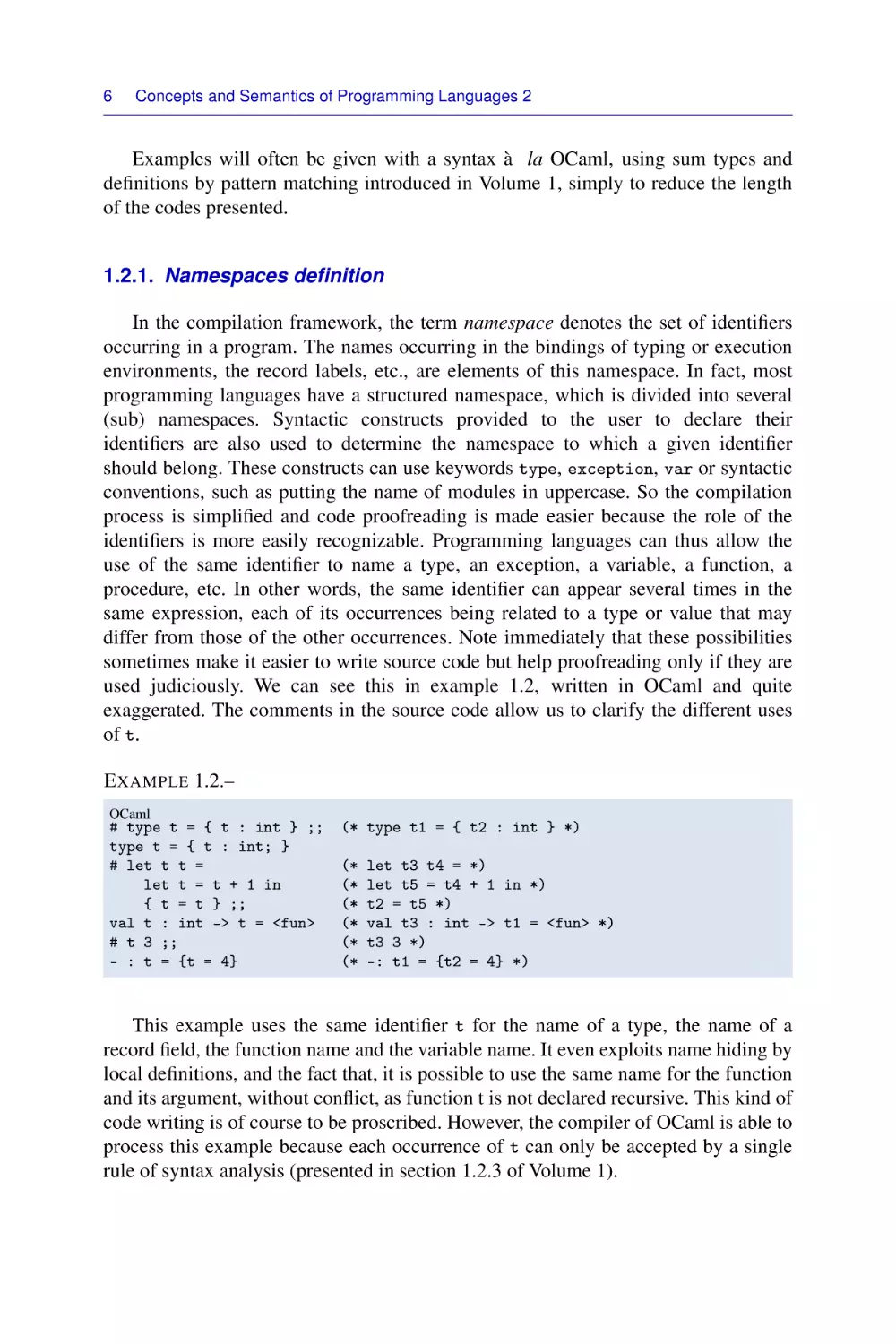 1.2.1. Namespaces definition