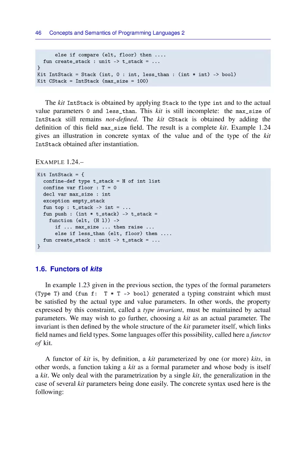 1.6. Functors of kits