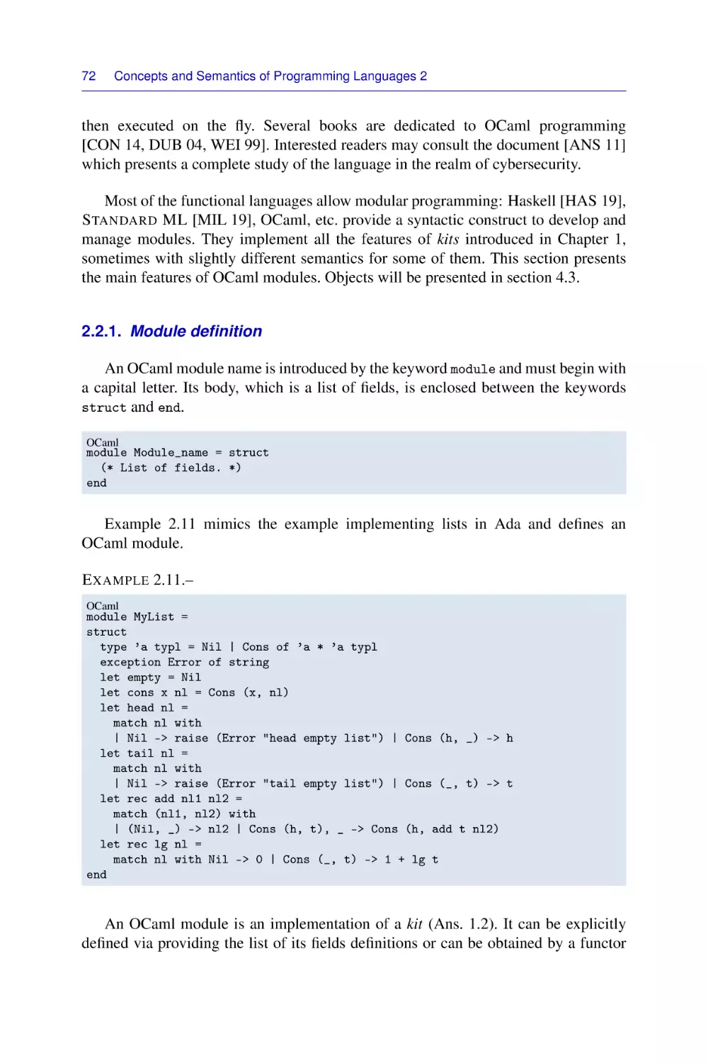 2.2.1. Module definition