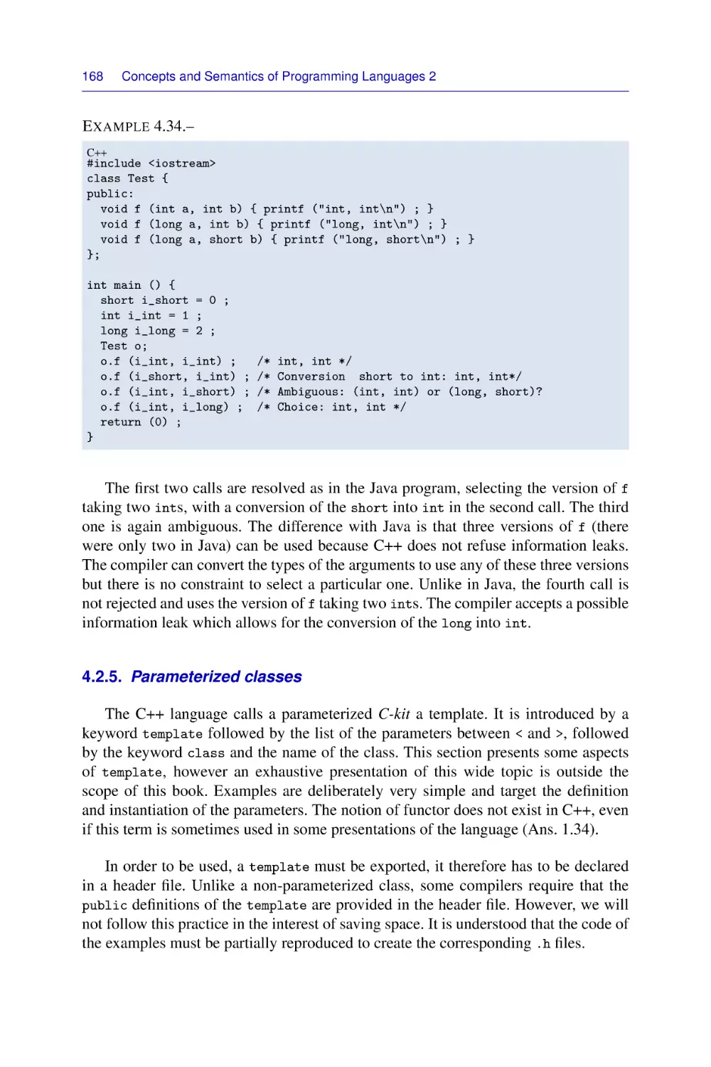 4.2.5. Parameterized classes