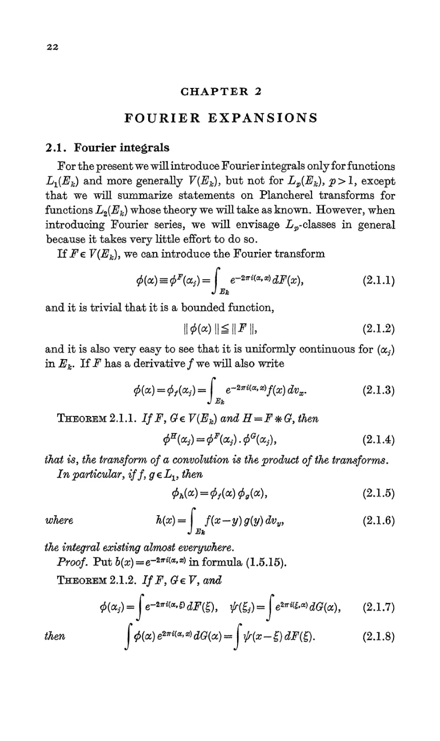 Chapter 2. Fourier Expansions