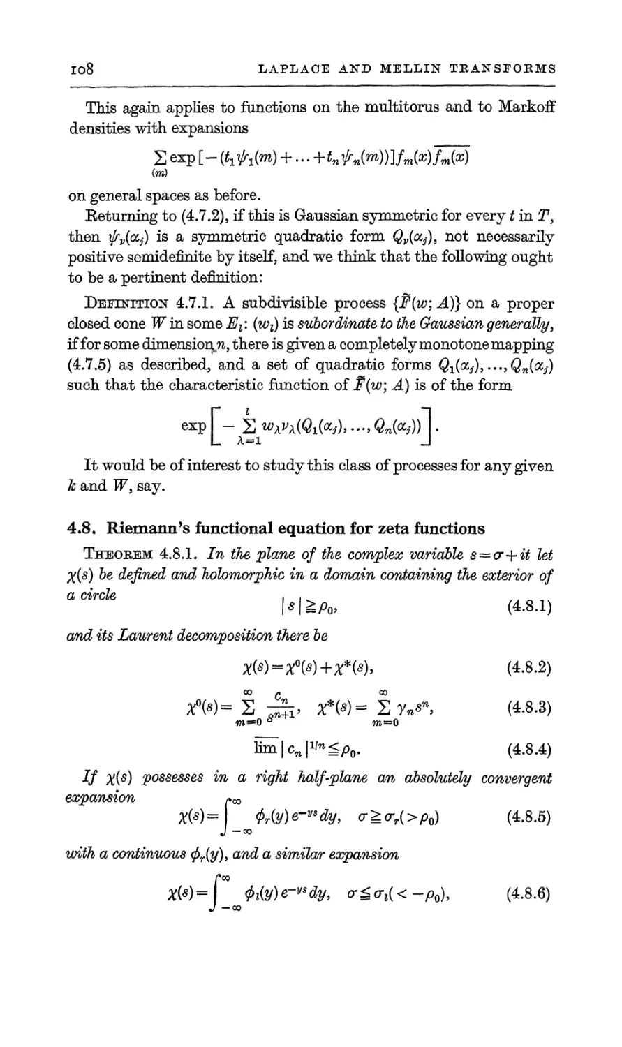 4.8. Riemann's functional equation for zeta functions