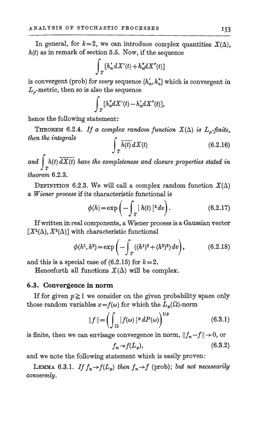 6.3. Convergence in norm