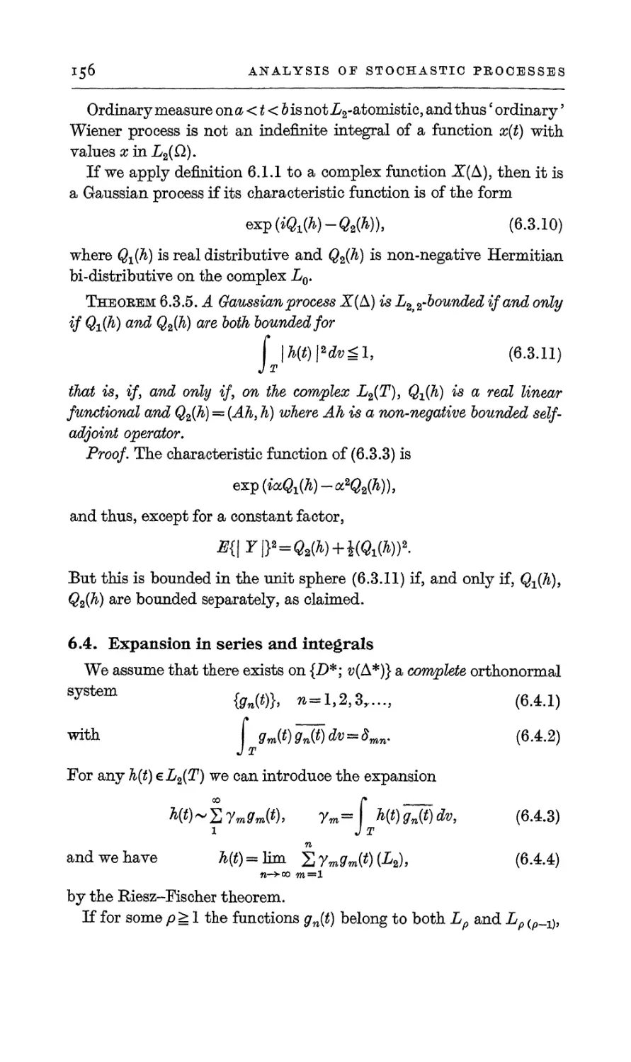 6.4. Expansion in series and integrals