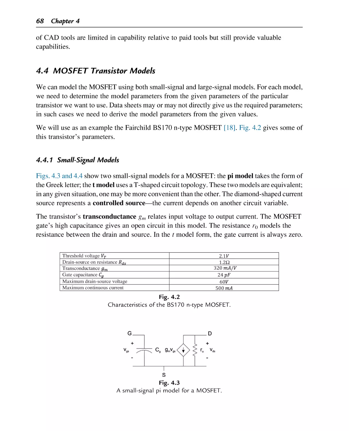 MOSFET Transistor Models
Small-Signal Models