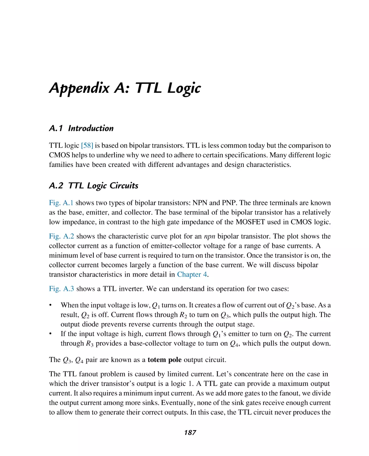 Appendix A
Introduction
TTL Logic Circuits