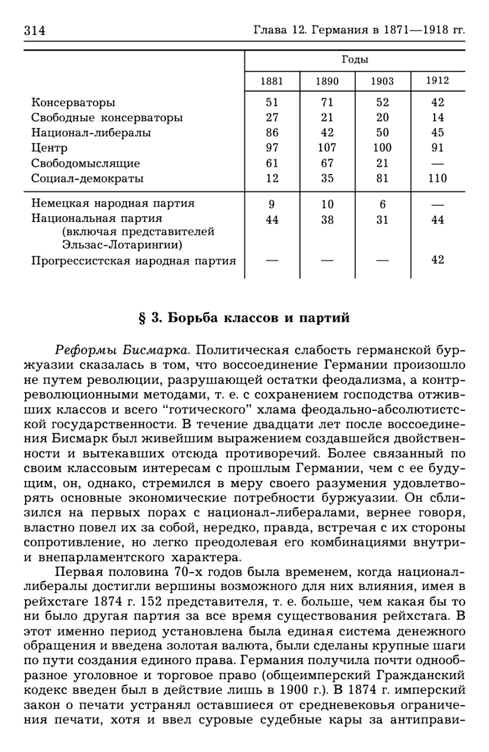 § 3. Борьба классов и партий