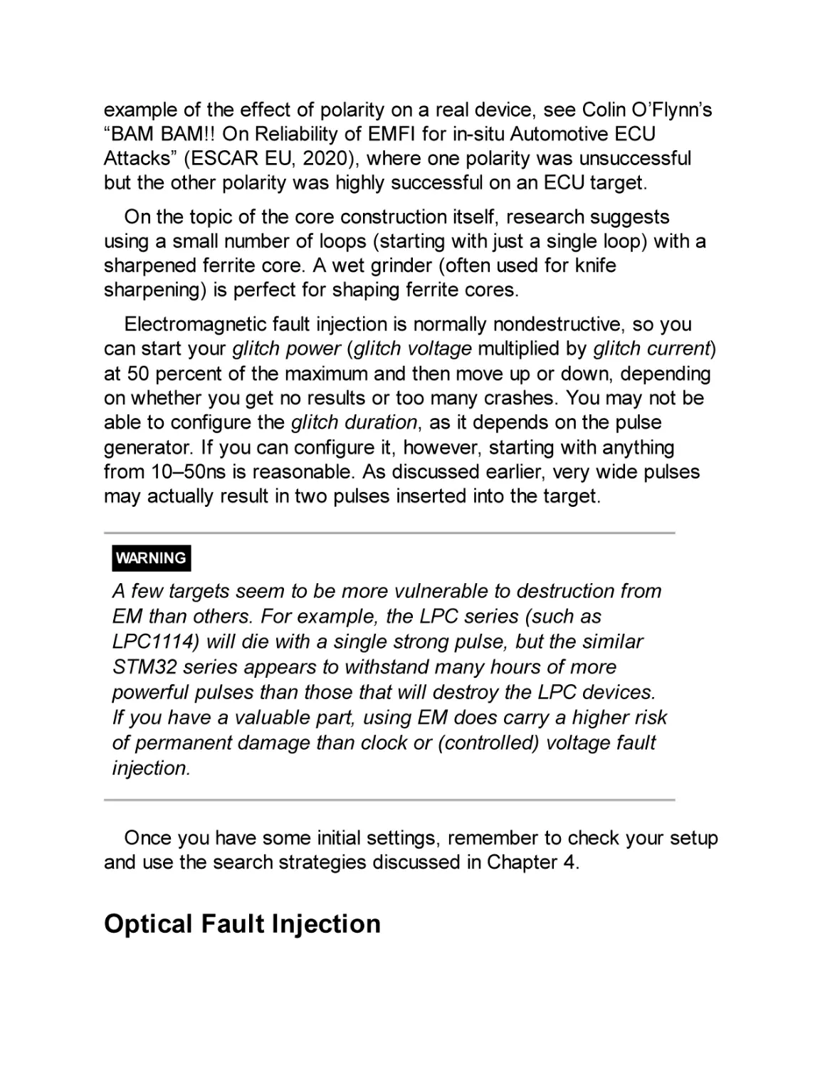 Optical Fault Injection