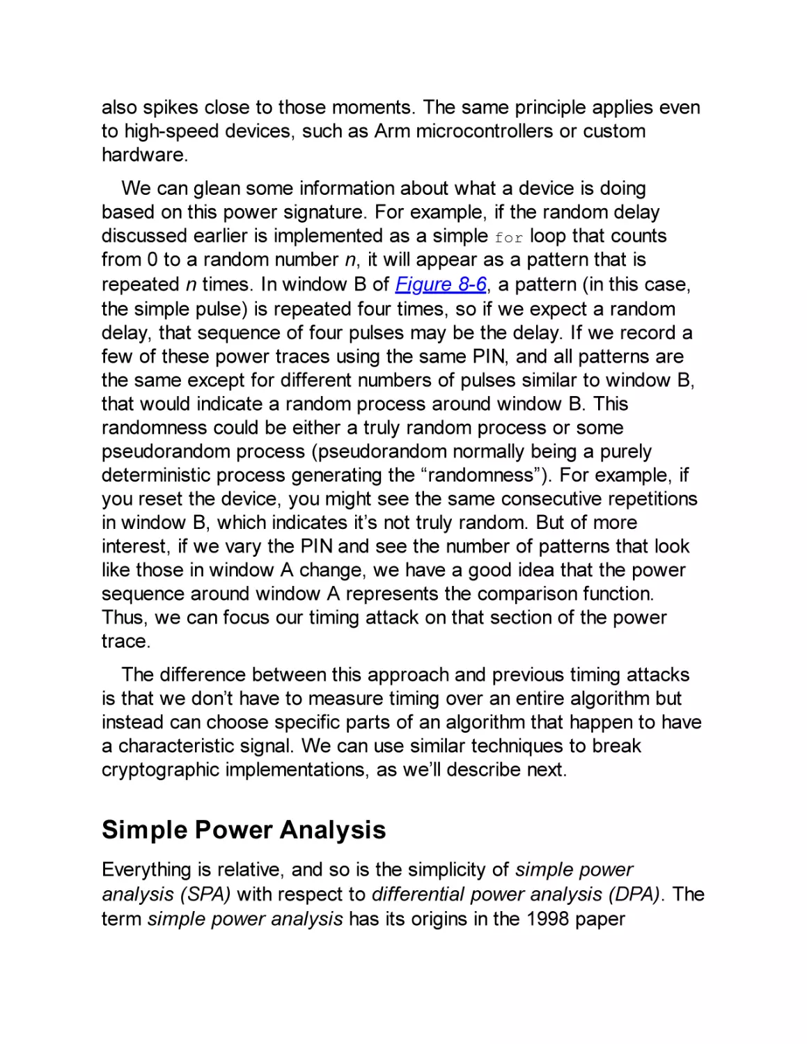 Simple Power Analysis