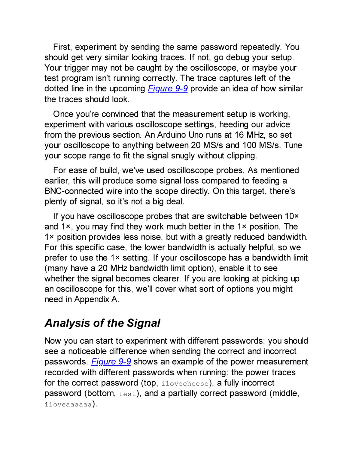 Analysis of the Signal