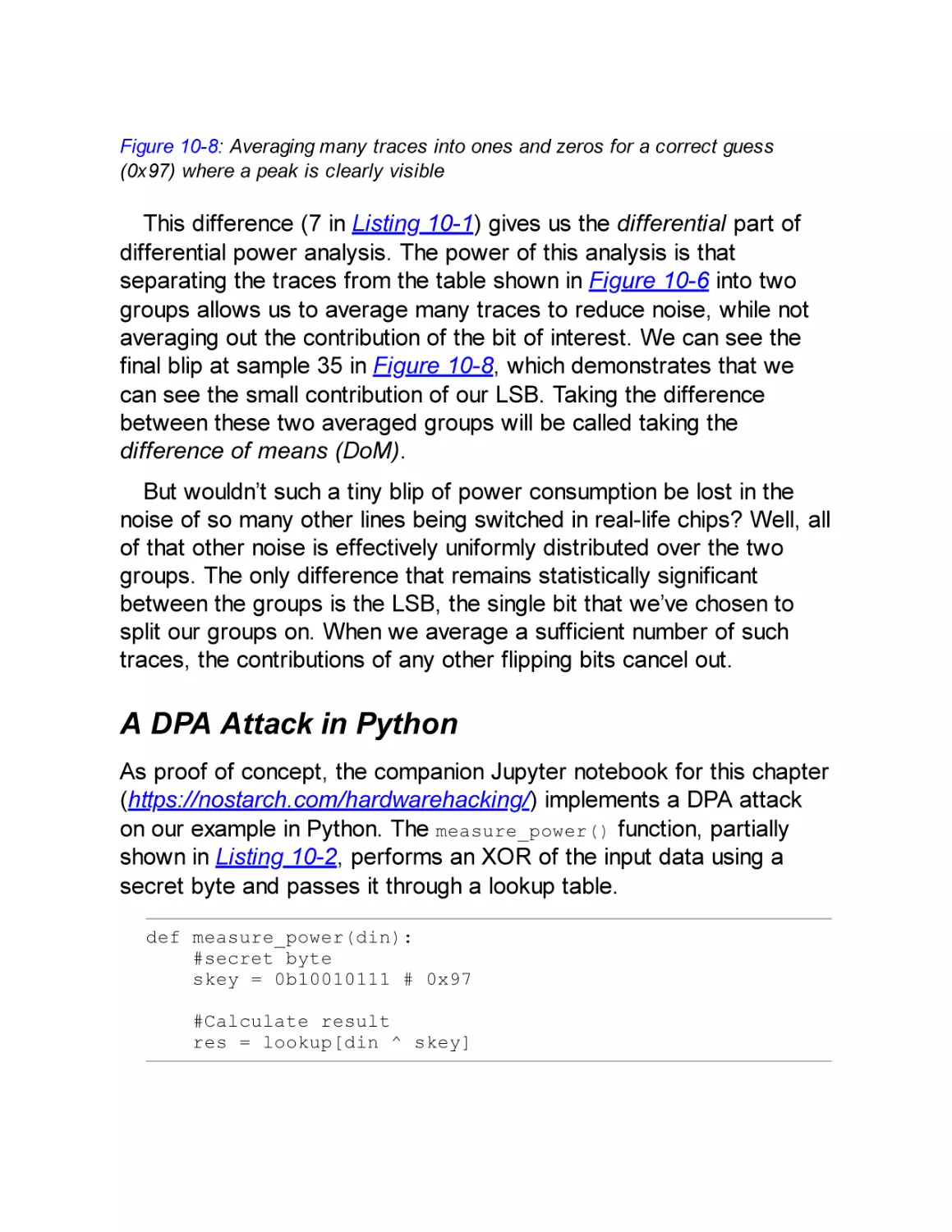 A DPA Attack in Python