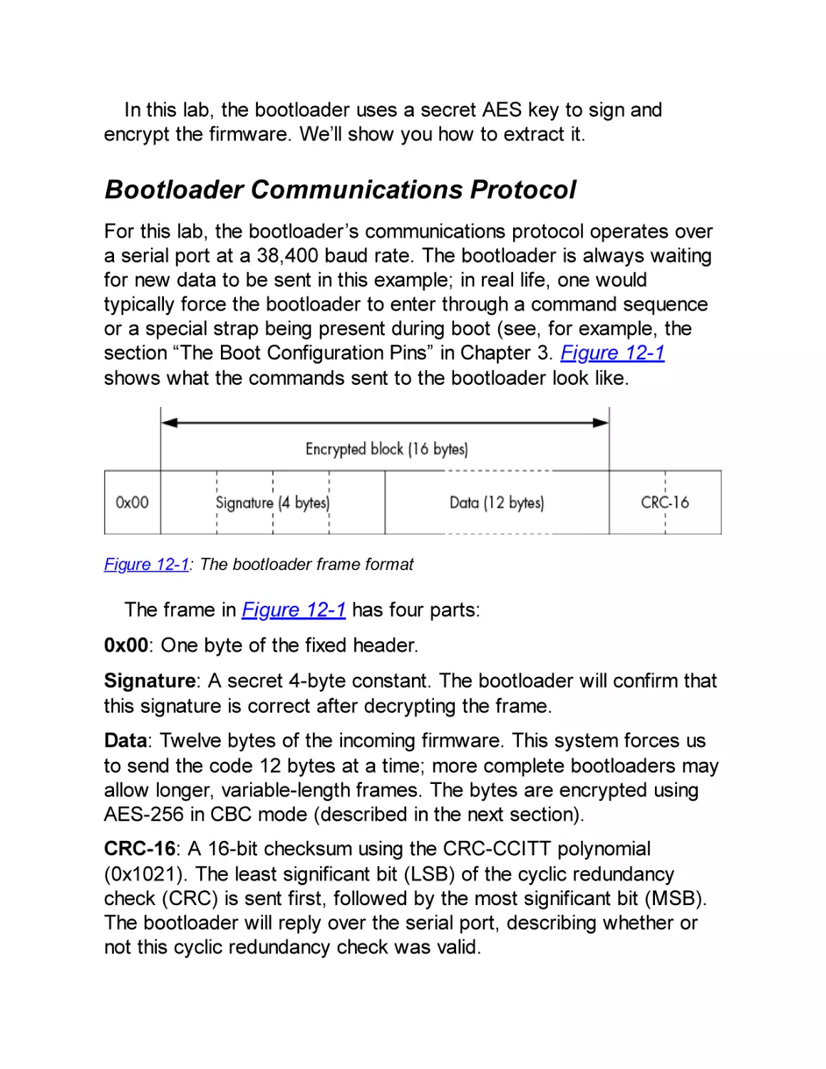 Bootloader Communications Protocol