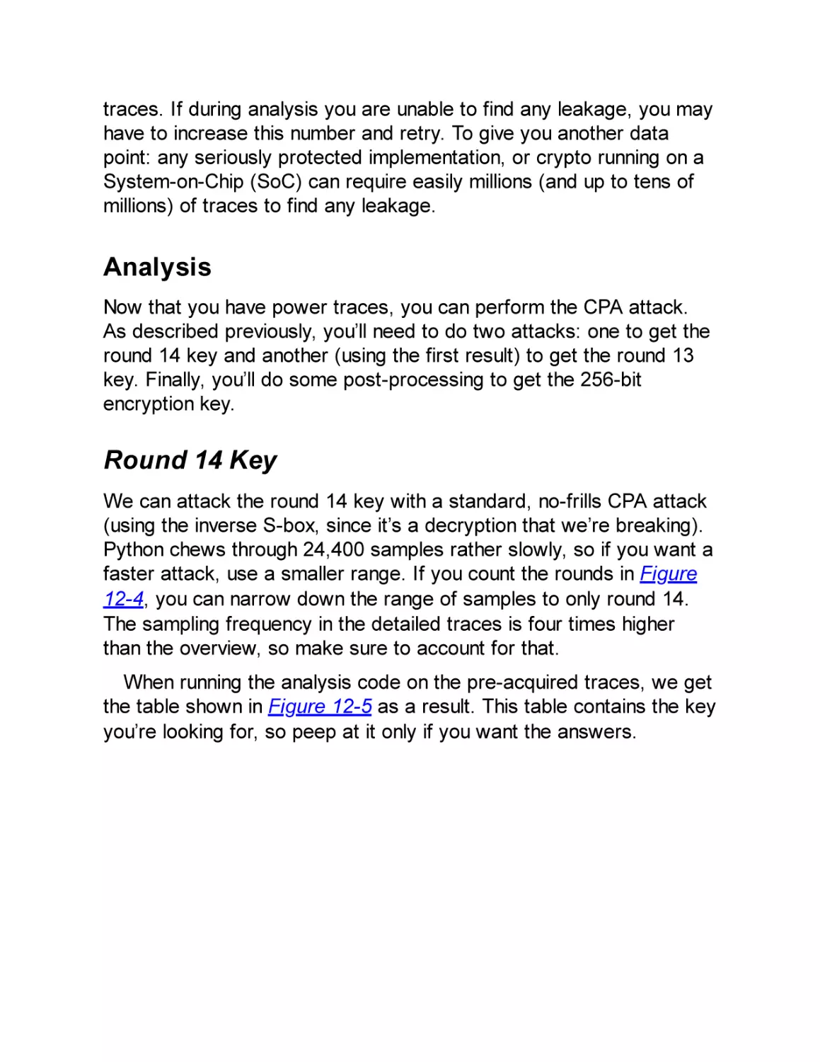 Analysis
Round 14 Key