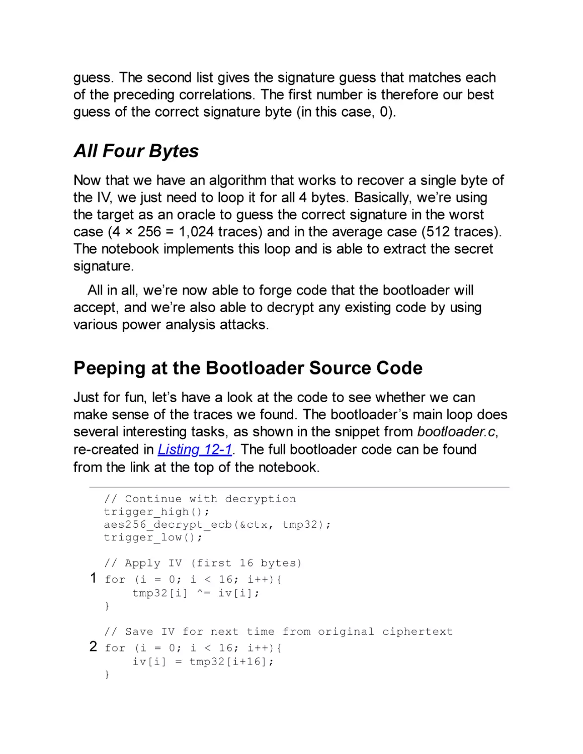 All Four Bytes
Peeping at the Bootloader Source Code