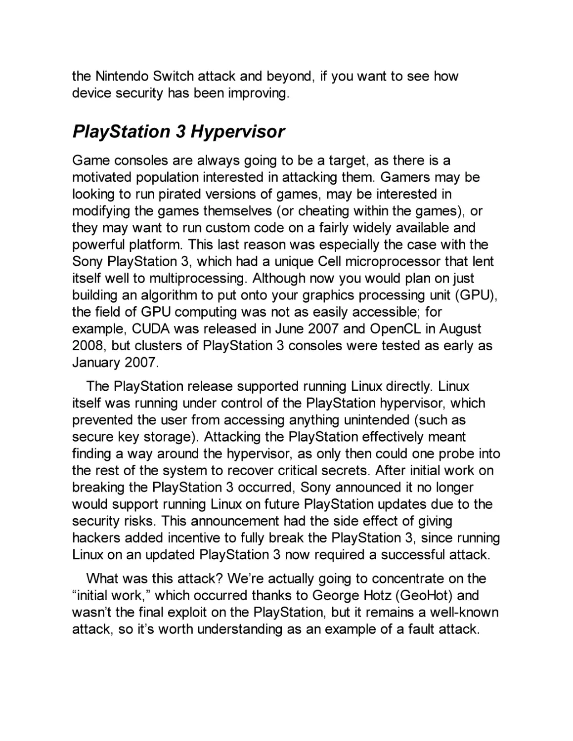 PlayStation 3 Hypervisor