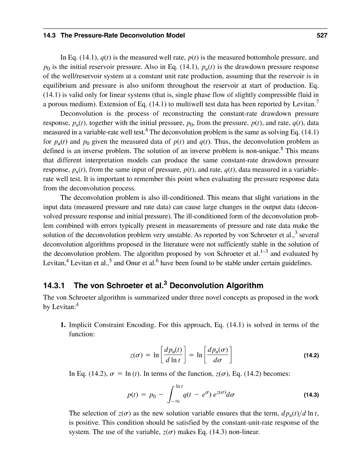 14.3.1 The von Schroeter et al. Deconvolution Algorithm